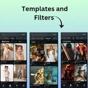 Filmorago mod apk Ready-made templates let beginners build a video in minutes